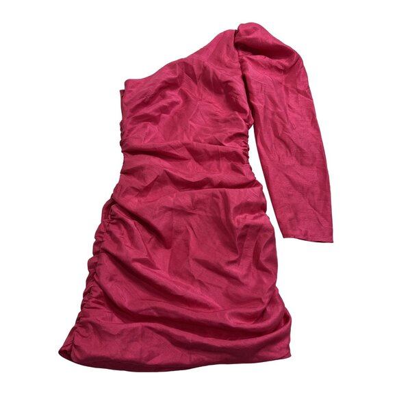 Aritzia Wilfred Rhapsody One Shoulder Dress in Pink Truffle - Picture 1 of 3